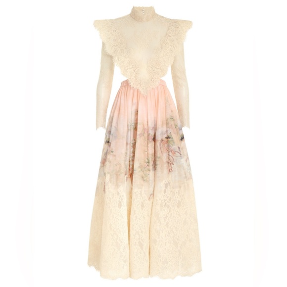 Zimmermann Dresses & Skirts - Zimmermann LYRICAL CORDED LACE GOWN Size 2 NWT